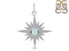 Blue Chalcedony & White Topaz Pendant BLX-RDP-693.