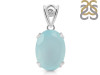 Blue Chalcedony Pendant BLX-RDP-744-V-LOOP.