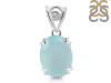 Blue Chalcedony Pendant BLX-RDP-745-V-LOOP.