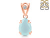 Blue Chalcedony Pendant BLX-RDP-746-V-LOOP.