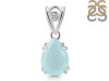 Blue Chalcedony Pendant BLX-RDP-746-V-LOOP.