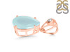 Blue Chalcedony Pendant BLX-RDP-746-V-LOOP.