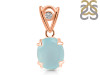 Blue Chalcedony Pendant BLX-RDP-749-V-LOOP.