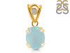 Blue Chalcedony Pendant BLX-RDP-749-V-LOOP.