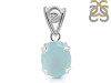 Blue Chalcedony Pendant BLX-RDP-749-V-LOOP.
