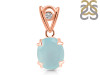 Blue Chalcedony Pendant BLX-RDP-750-V-LOOP.