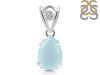 Blue Chalcedony Pendant BLX-RDP-752-V-LOOP.