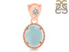 Blue Chalcedony Pendant BLX-RDP-755-V-LOOP.