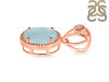 Blue Chalcedony Pendant BLX-RDP-755-V-LOOP.