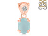 Blue Chalcedony Pendant BLX-RDP-762-V-LOOP.