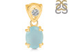 Blue Chalcedony Pendant BLX-RDP-762-V-LOOP.