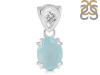 Blue Chalcedony Pendant BLX-RDP-762-V-LOOP.