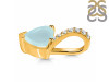 Blue Chalcedony & White Topaz Pendant BLX-RDP-819.
