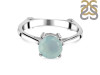 Blue Chalcedony & White Topaz Ring BLX-RDR-1786.