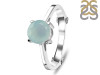 Blue Chalcedony & White Topaz Ring BLX-RDR-1786.