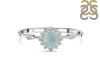Blue Chalcedony & White Topaz Ring BLX-RDR-1937.