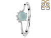 Blue Chalcedony & White Topaz Ring BLX-RDR-1942.