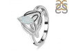 Blue Chalcedony Triquetra Ring BLX-RDR-2166.