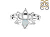 Blue Chalcedony Lotus Ring BLX-RDR-2168.