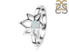 Blue Chalcedony Lotus Ring BLX-RDR-2168.