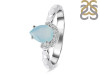 Blue Chalcedony & White Topaz Ring BLX-RDR-2192.