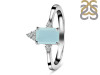 Blue Chalcedony & White Topaz Ring BLX-RDR-2194.