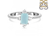 Blue Chalcedony & White Topaz Ring BLX-RDR-2210.