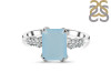 Blue Chalcedony & White Topaz Ring BLX-RDR-2215.