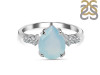 Blue Chalcedony & White Topaz Ring BLX-RDR-2216.