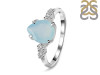 Blue Chalcedony & White Topaz Ring BLX-RDR-2216.