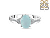 Blue Chalcedony & White Topaz Ring BLX-RDR-2219.