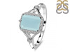 Blue Chalcedony & White Topaz Ring BLX-RDR-2252.