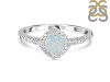 Blue Chalcedony & White Topaz Ring BLX-RDR-2260.