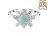 Blue Chalcedony & White Topaz Ring BLX-RDR-2264.