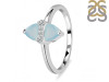 Blue Chalcedony & White Topaz Ring BLX-RDR-2266.