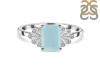Blue Chalcedony & White Topaz Ring BLX-RDR-2272.