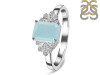 Blue Chalcedony & White Topaz Ring BLX-RDR-2272.