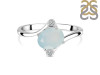 Blue Chalcedony & White Topaz Ring BLX-RDR-3264.