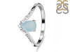 Blue Chalcedony & White Topaz Ring BLX-RDR-2283.