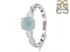 Blue Chalcedony & White Topaz Ring BLX-RDR-2288.