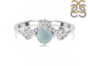 Blue Chalcedony & White Topaz Ring BLX-RDR-2296.