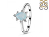 Blue Chalcedony & White Topaz Ring BLX-RDR-2305.