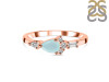 Blue Chalcedony & White Topaz Ring BLX-RDR-2389.