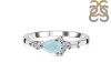Blue Chalcedony & White Topaz Ring BLX-RDR-2389.
