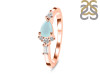 Blue Chalcedony & White Topaz Ring BLX-RDR-2389.