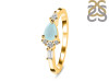 Blue Chalcedony & White Topaz Ring BLX-RDR-2389.