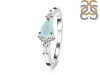 Blue Chalcedony & White Topaz Ring BLX-RDR-2389.