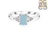 Blue Chalcedony & White Topaz Ring BLX-RDR-2397.