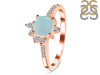 Blue Chalcedony & White Topaz Ring BLX-RDR-2404.