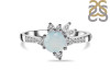 Blue Chalcedony & White Topaz Ring BLX-RDR-2406.